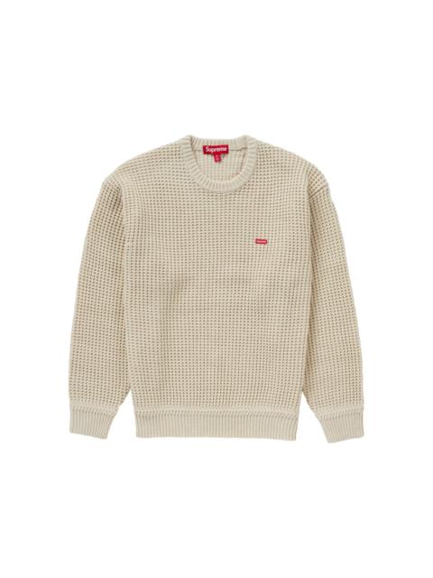 Supreme Waffle Small Box Sweater Stone