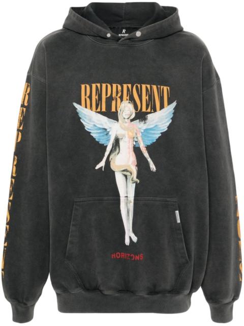 Reborn graphic-print hoodie