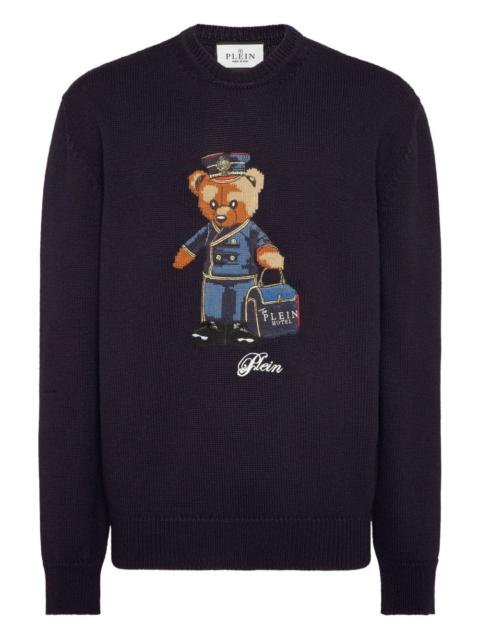 Reception Teddy teddy bear-embroidered sweater