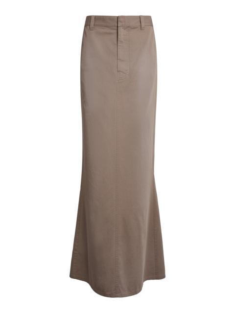 Workwear Cotton-Twill Maxi Skirt neutral