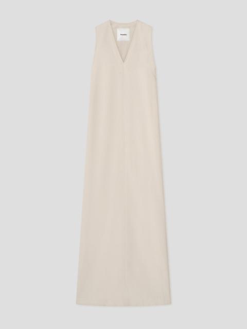 Loose Fit Maxi Dress With Twisted Back