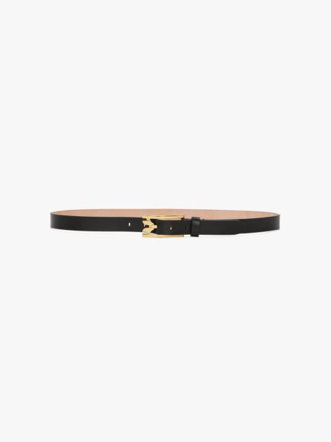Dorian Pin-Buckle Belt In Black Smooth Leather
