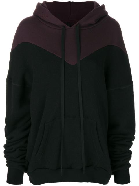 colour block hoodie
