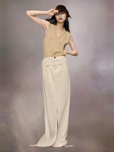 Anonymity of the lining denim skirt