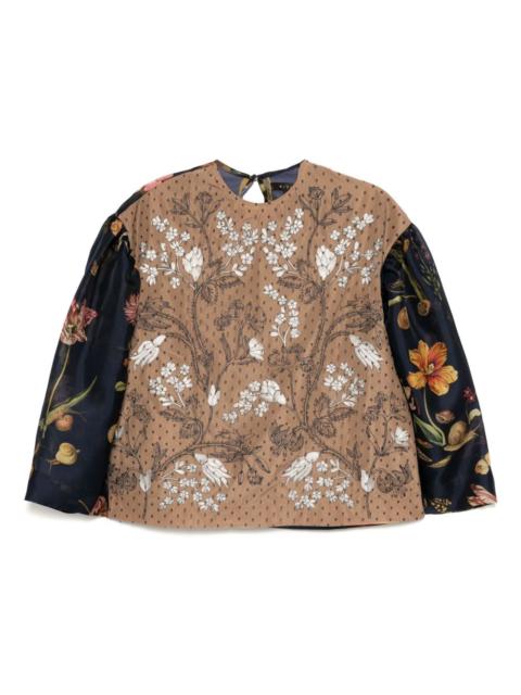 layered details blouse