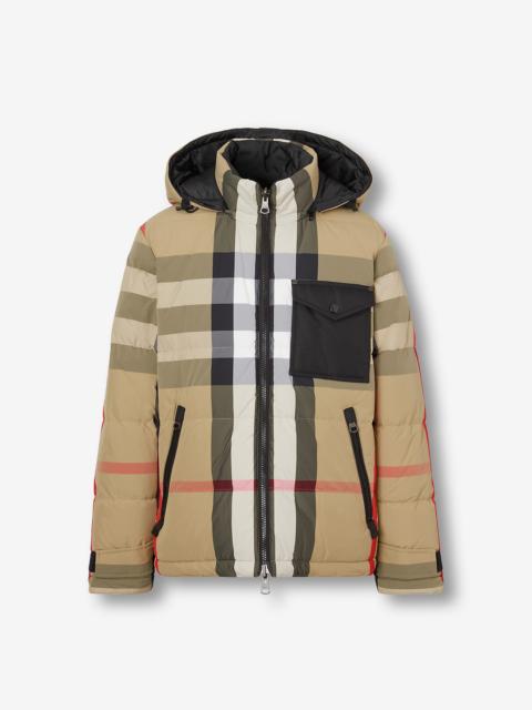 Reversible Check Puffer Jacket