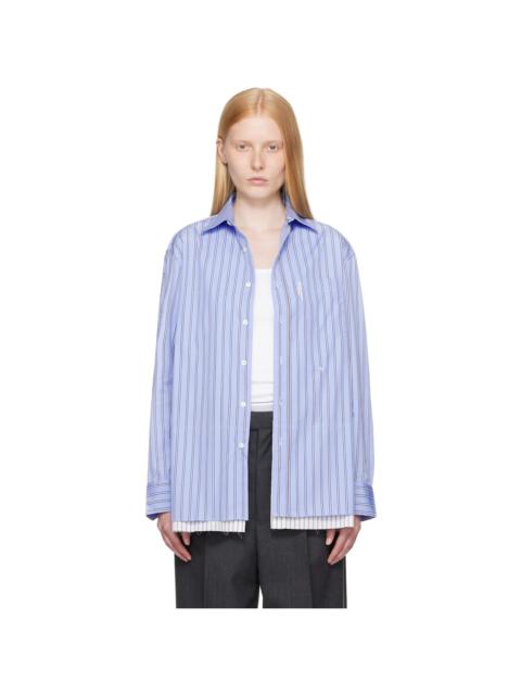 Blue Shirt Minidress