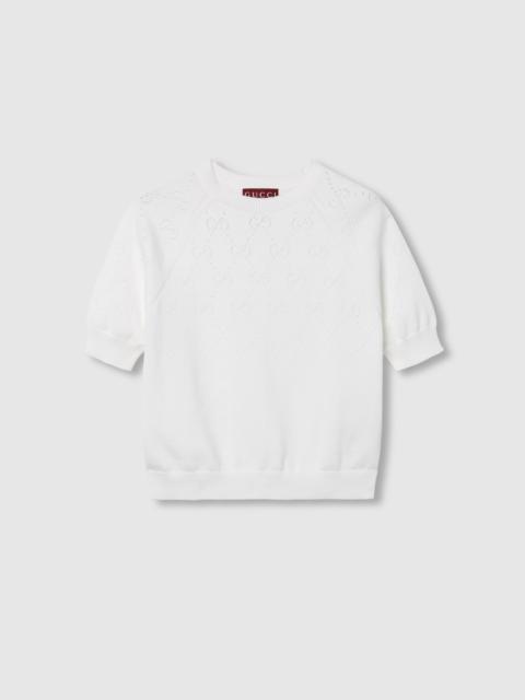 GG cotton crewneck top