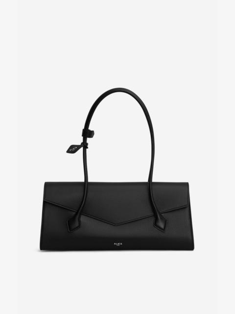 LE TECKEL FLAP TOTE BAG IN SHINY GRAINED CALFSKIN