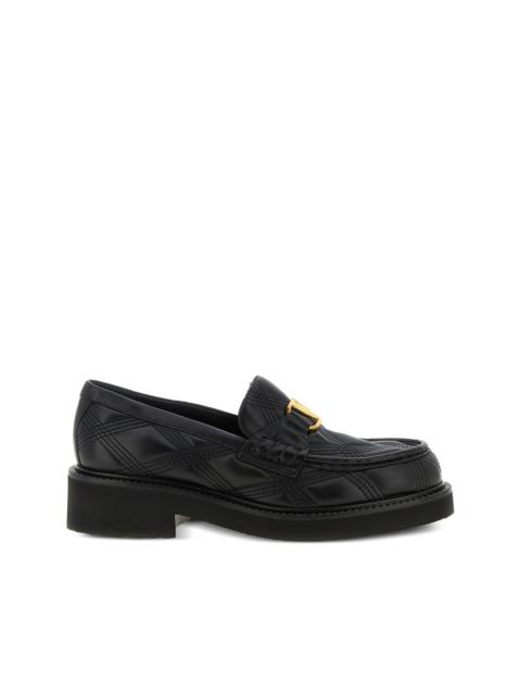 VLogo Signature quilted loafers
