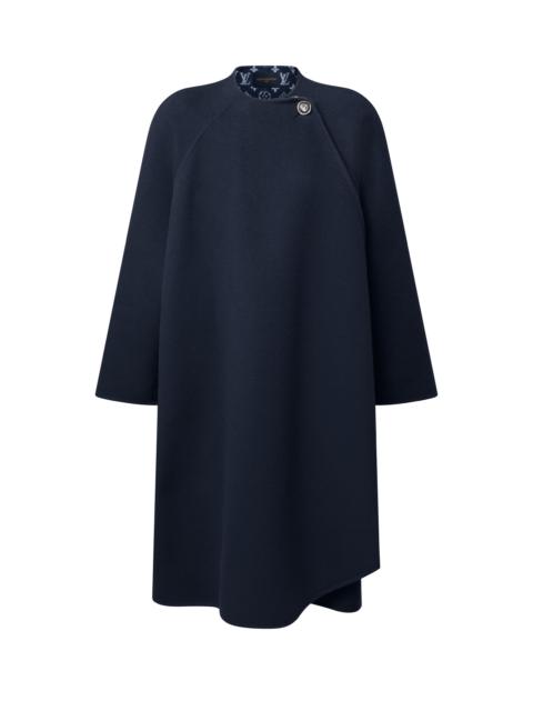 Drape Front Long Coat