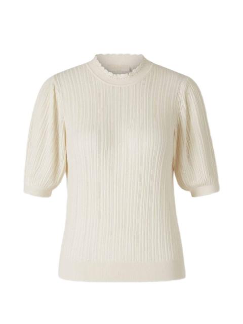 Gemma ribbed-knit T-shirt