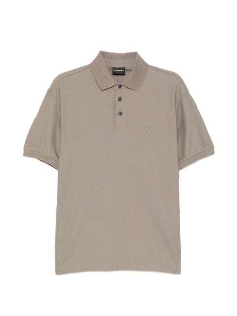 logo-embroidered polo shirt