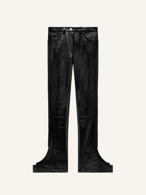 REVERSED VINYL PANTS