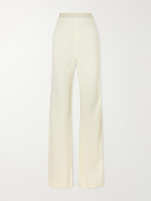 Crepe Straight-leg Pants