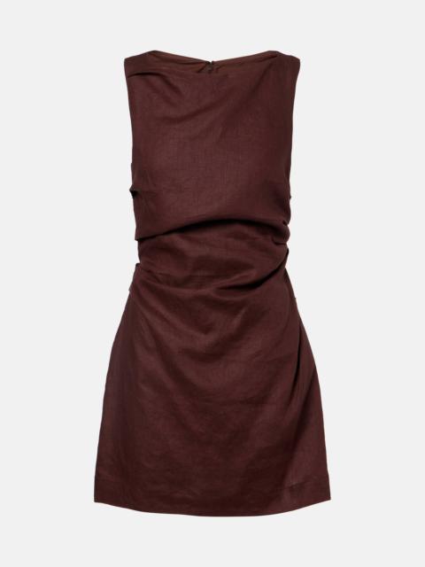 Aloisa linen minidress