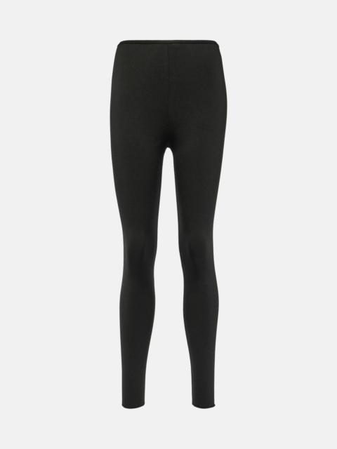 Anya silk-blend jersey leggings