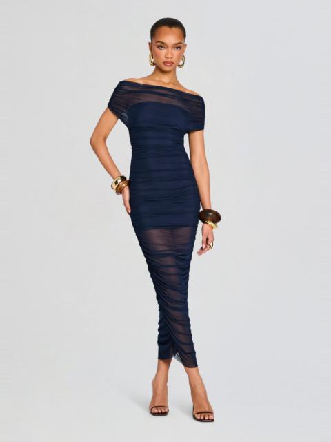 NOEL MESH MIDI DRESS