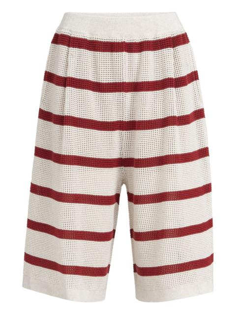 striped bermuda shorts