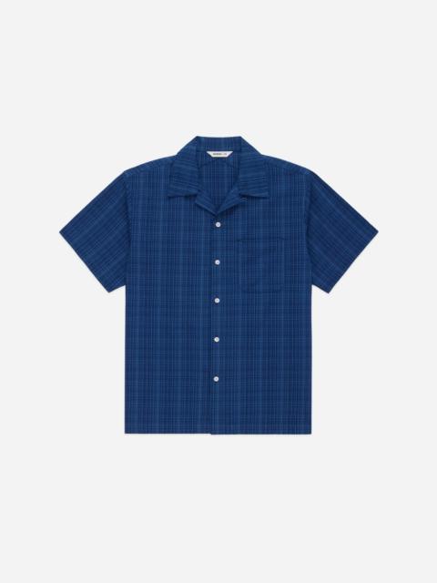 Vacation Shirt - Indigo Microcheck