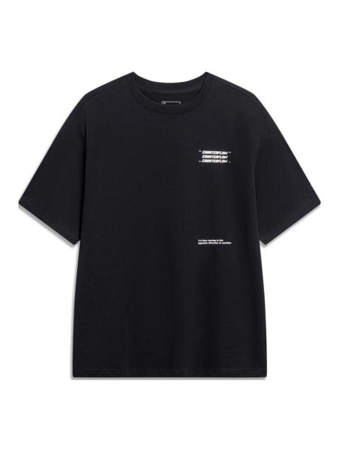 Li-Ning Counterflow Graphic T-shirt 'Black' AHST537-2
