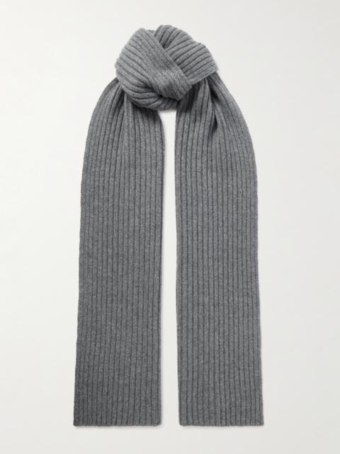 Nancy Ribbed Cashmere Scarf