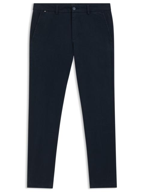SLIM-FIT TROUSERS IN STRETCH-COTTON TWILL