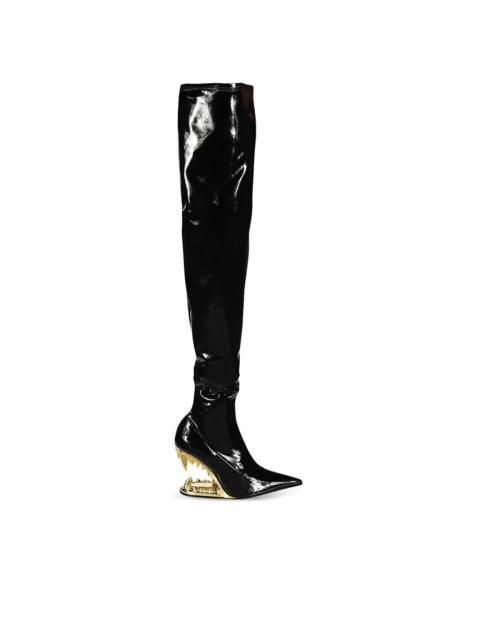 110mm Morso Vinyl over-the-knee boots
