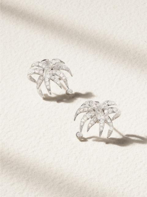 Paradise Island 18-karat White Gold Diamond Earrings