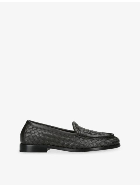 Silenzio Intrecciato Leather Loafers