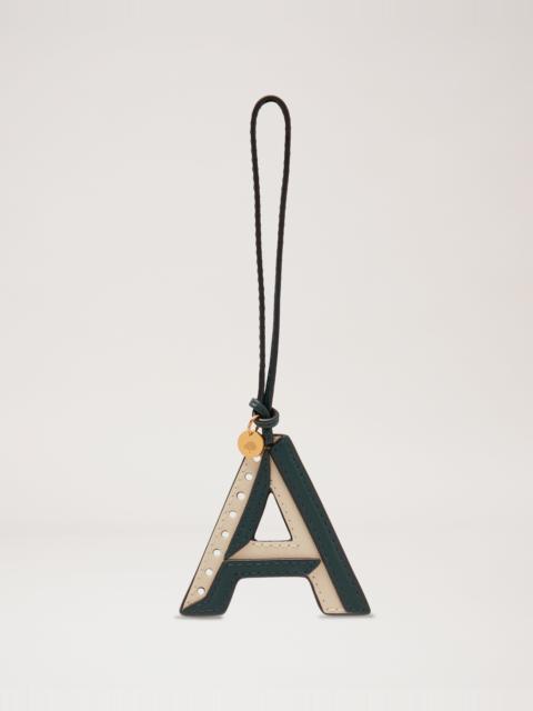 Bi-Colour Leather Keyring- A
Mulberry Green & Chalk Silky Calf