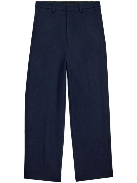 straight-leg tailored trousers