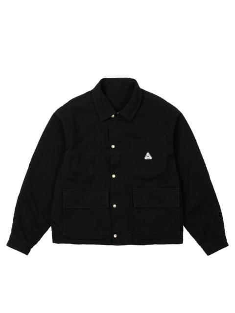 REVERSIBLE CANVAS FLEECE JACKET BLACK / BLACK
