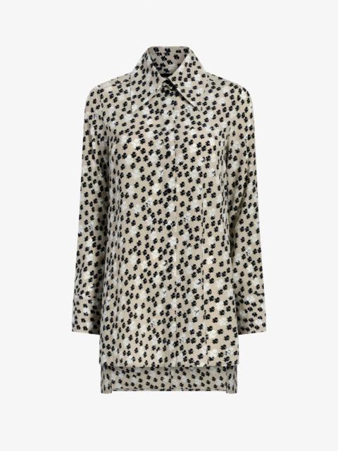 Emmeline Shirt in Printed Silk Viscose