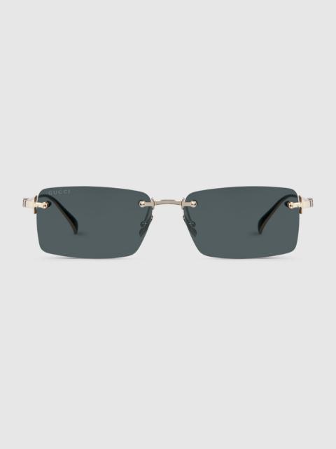 Rectangular frame sunglasses