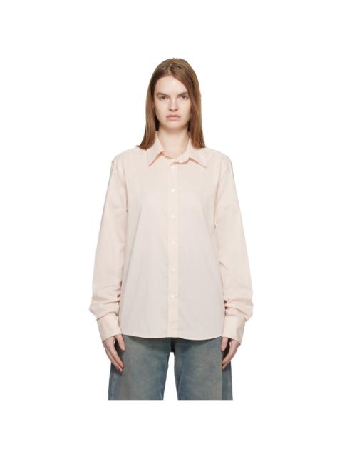 Off-White Poly Cotton Shirting Long-Sleeved Shirt