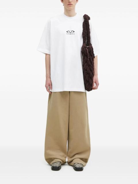 cotton-blend track pants