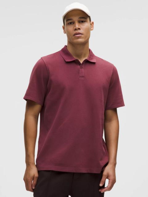 Cotton Pique Short-Sleeve Polo Shirt
