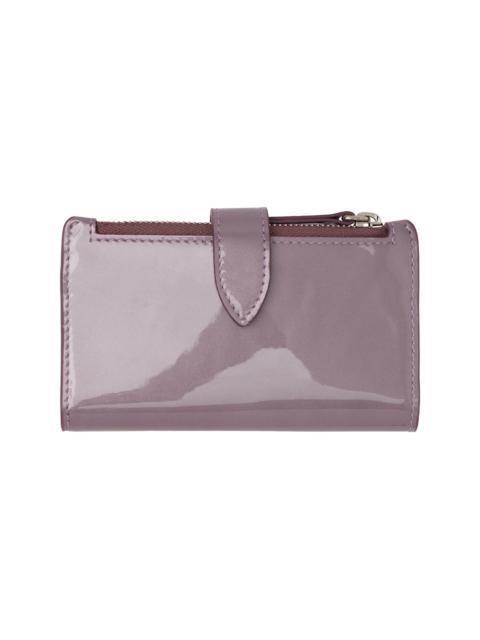 Purple Four Stitches Zip Card Holder