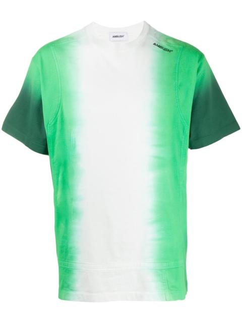 short sleeve gradient print T-shirt