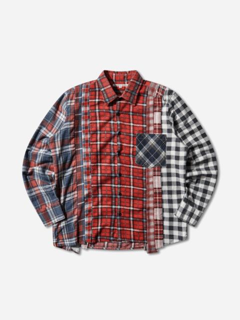 Men's 7 Cuts Flannel Shirt Multicolor