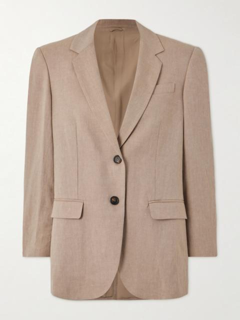 Linen And Wool-blend Blazer
