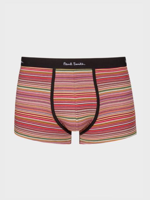'Signature Stripe' Low-Rise Boxer Briefs