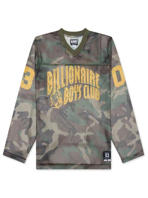 CAMO CURVE L/S JERSEY - CYPRESS