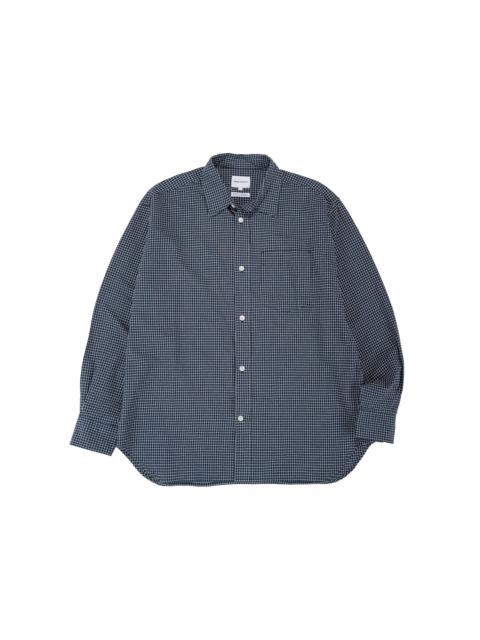 Espevik Check Oversized Shirt Dark Navy