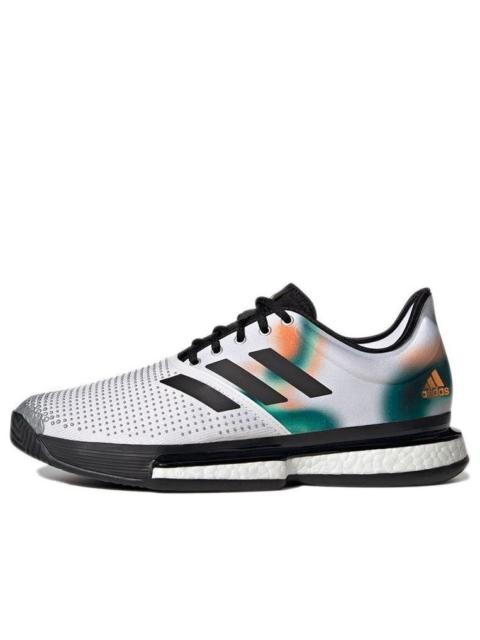 adidas SoleCourt 'White Black Silver Metallic' GX9065