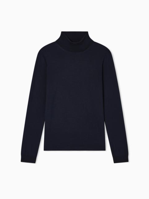 Cashmere mock-neck jumper