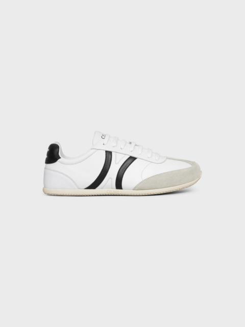 CELINE JOGGER LOW LACE-UP SNEAKER in CALFSKIN & SUEDE CALFSKIN
