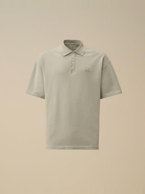 Micro Pattern Jersey Jacquard Polo
