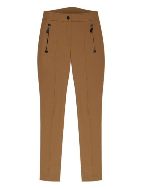zip-detail trousers